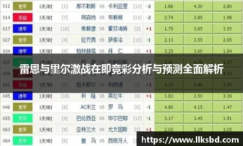 雷恩与里尔激战在即竞彩分析与预测全面解析